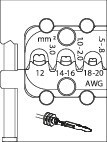 Crimp insert 0.5-3.0 mm², for laminated contact Gedore 8140-20