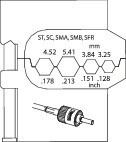 Crimp insert for fibre optic cables Gedore 8140-12