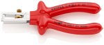 Draadstripper met openingsveer VDE 160 mm, verchroomd, geïsoleerd voor onderdompeling Knipex 11 07 160