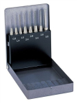 Pin punch set 8 pcs. 0.9-5.9mm w.guide sleeve Rennsteig