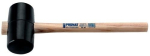 Rubber mallet with ash handle Ø 90 mm 1185g black Promat 811574