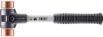 Soft-face mallet Ø 40 mm 1410g Cu w.Ku. sleeve with Halder impact insert