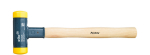Soft-face hamer met hickory handvat 800 Ø35 mm terugslagklep geel Wiha 02094