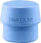 Soft-face mallet head Ø 50 mm TPE blue/soft Halder