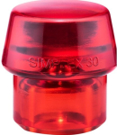 Soft-face mallet head plastic red Ø 30 mm Halder