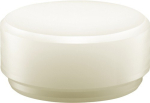 Niet-terugslagvrije mokerhoofd met zacht oppervlak D= 50 mm Nylon wit Halder