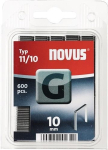 Staple 11 L=10xW.10.6 mm galvanised 600 pcs. Novus