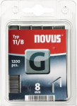 Staple 11 L=8xW.10.6 mm galvanised 1200 pcs. Novus