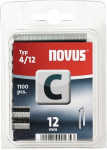 Heftklammer 4 L=12xB.6 mm verzinkt 1100St./VE Novus