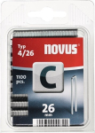 Nietje 4 L=26xB.6 mm gegalvaniseerd 1100st/doos Novus 4/26