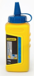 Krijt in plastic blikjes blauw 115 gr. Stanley 1-47-403