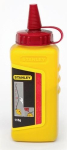 Krijt in plastic blikjes rood 115 gr. Stanley 1-47-404