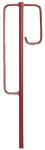 Lantaarnijzer met veiligheidsbeugel 1250x12 mm, rood Model Berlijn