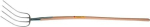 Manure fork ABT Standard 4 tines 31cm, w.handle silver lacquered, friend