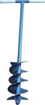 Auger D=150 L=430 TotalL.=1070 mm silver wooden T-handle