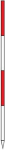 Escape bar L=2m red/white a.Steel tube pluggable w.metal tip