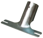 Metalen handgreephouder D=24 mm, voor bezem+schrobber m. 2 vleugelschroeven