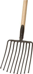 Stone fork w.spring grommet 9 tines black without handle Ideal