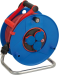 Kabelhaspel speciaal kunststof 3-voudig 40 m rood H07RN-F3G1.5 IP44 Brennenstuhl Garant Bretec 290 blauw