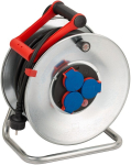 Kabelhaspel, plaatstaal, 3-voudig 40 m zwart IP44 H07RN-3G1.5 Brennenstuhl Garant S