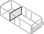 Verdelingsbereik type C 64x35 mm, transparent Raaco