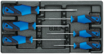 Screwdriver set 6-piece in 1/3 ES module Gedore 1500 ES-2163 TX