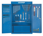 Gereedschapskast blauw 650x250x970 mm, assortiment Gedore 1400 G