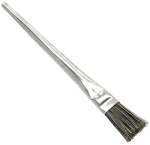 Soldering brush L=120x15 mm, natural bristles Conical flat sheet metal sleeve
