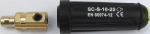 Socket parts KB50 for welding cable couplings