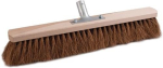 Bezem plat hout naturel Kokosnoot L 500 mm Metalen handgreep ha.