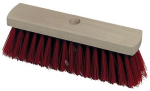 Street broom Elaston L= 400 mm, flat wood with handle hole