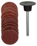 Rubber disc 18 mm 5 grinding discs K120/150 Proxxon 28982