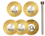 Brass brush, wheel 22 mm, content=5 pieces Proxxon 28962