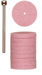 Grinding disc, aluminium oxide 22 mm with carrier, content=10 pieces Proxxon 28302