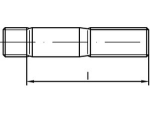 Stud bolt DIN 938-5.8 M 12x40 mm