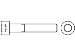Hexagon socket screw DIN 912-8.8 M 5x12 mm, galvanised