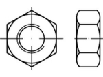 HV nut EN 14399-4 class 10 M 22, hot-dip galvanised PEINER (formerly DIN 6915)