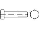Hexagon head screw DIN 7990-4.6 M 16x55 mm, hot-dip galvanised with hexagon nut, SB CE-compliant