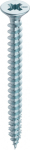 Spaanplaatschroef verzonken kop PZD-2 5,0x25 mm, volle draad, blauw gegalvaniseerd HECO-FIX-plus, grootverpakking