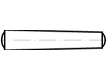 Conische pennen DIN 1 6,0x60 mm