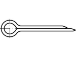 Splitpennen DIN 94 6,3x63 mm, gegalvaniseerd