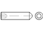 Grub screw DIN 914-45H M 3x4 mm, raw Top