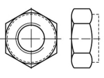 Hexagon nut DIN 980-8 VM 10 galvanised, self-locking