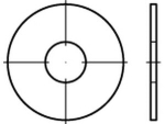 Kotflügelscheiben 6x25 mm, verzinkt