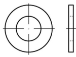 Unterlegscheiben DIN 125 8,4 mm, verzinkt, 140 HV