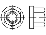 Sechskantmutter DIN 6331-10 M 10, roh mit Bund