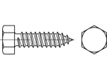 Blechschraube DIN 7976-A2 6,3x19 mm Edelstahl