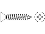 Sheet metal screw DIN 7982-A2 3.9x9.5 mm stainless steel
