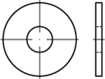 Unterlegscheibe DIN 9021-A2 8,4 mm Edelstahl / für M 8
