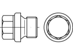 Screw plug DIN 910-A4 3/4 "G, stainless steel Cylindrical pipe thread